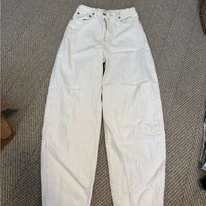 Agolde wide leg high waist denim 25